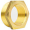 Reduziernippel Reduzierstück Muffennippel Außengewinde x Innengewinde Fitting Rohrfitting Adapter Schraubfitting Gewindefitting Industriequaltät - Made in Italy (Messing, 2 AG x 1/2 IG)