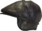 CUCUBA Coppola Cappello da Uomo in Pelle di Montone Shearling - Berretto con Visiera e Paraorecchie - Marrone Scuro (L) 58