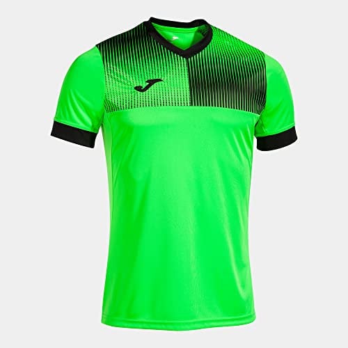 Joma Camiseta Manga Corta Eco Supernova Verde Fluor Negro