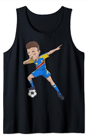 Kongo Trikot Fußball Girl Dabbing Tank Top