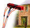 Ywanwj Spazzola per Pannelli fotovoltaici 15 Metri con 55cm Testa della Spazzola Kit spazzolone Telescopic Hydrocleaner, Fino a 7 MTS, alimentata ad Acqua, Pulizia dei vetri con Un Tubo da 20m