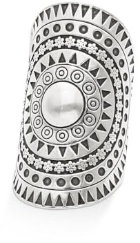 San Saru Silver Boho Ring - Ein einzigartiges Schmuckstück mit gewagtem Design und tiefer Persönlichkeit - Ring AYSHWARA