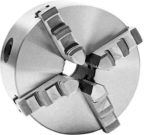 SKM 4-Backen-Drehfutter Selbstzentrierend 125 mm Stahl, Weight: 5.55 kg, 146710