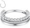 16g Muschel-Piercing-Schmuck Septum-Schmuck Silber Nasen-Ringe Reifen Septum-Ringe 10mm Daith Tragus Helix Piercing-Schmuck Knorpel-Ohrring Knorpel-Reifen-Ohrring Cartlidge Jewelry Cartilage Earring