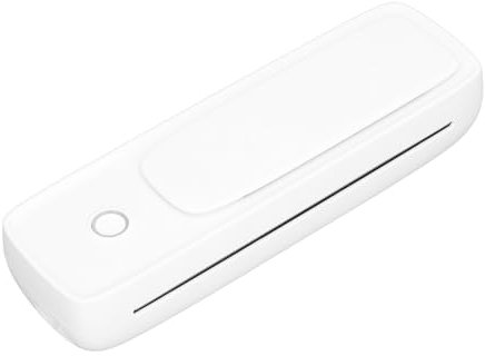 Fockety Versandetikettendrucker, Tragbarer Thermoetikettendrucker für Papier mit Einer Breite von 57 Bis 216 Mm, US-Letter, A4, A5, Bluetooth-Thermodrucker, Tintenloser Drucker für