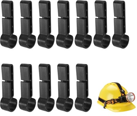 NyxSeat 12 hebillas para casco y faro, hebillas fijas antideslizantes para hebillas de faros, ganchos de plástico, varios accesorios para faros y cascos