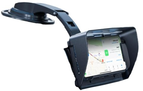 Yianyal Telefonhalter mit Saugnapfbefestigung, Auto-Sonnenschutz-Handyhalter,360° drehbare Telefonhalterung | Auto-Sonnenschutz-Handyhalterung mit Saugnapf für Fahrzeuge, Autos, Wohnmobile, LKW