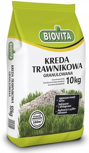 BIOVITA Granulierte Rasenkalk – Effektiver Kalkdünger für einen Gesunden, Dichten & Saftigen Rasen – Einfache Anwendung & Nachhaltige Wirkung (10 KG)