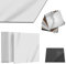 ACXIN Pavimento in PVC autoadesivo con effetto piastrelle, piastrelle adesive per pavimento, impermeabile, per cucina, bagno, soggiorno (effetto marmo bianco, 2,5 m², confezione: 27 piastrelle)
