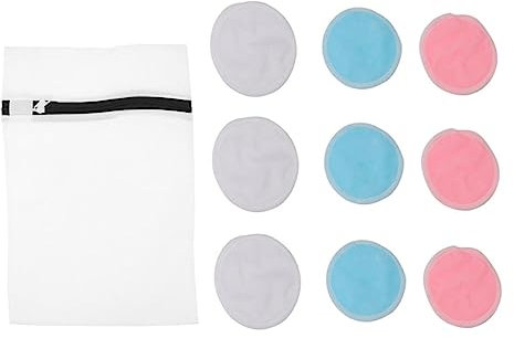 Healeved 10stücke Runde Doppellagige Make-up-entferner-pads Aus Bambusfaser Wiederverwendbare Gesichtsreinigungspads Mit Netzbeutel