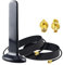 YILIANDUO 5G WiFi Antenne 4G Signalverstärker 10dBi SMA WLAN Antenne Magnetfuß mit Dual RG174 Koaxialkabel + SMA TS9 Adapters für 2G 3G 4G LTE-Router-Gateway Mobilfunkkamera WiFi Router Wirelees