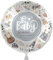 Folienballon Hi Baby 'Schön, dass du da bist' Ballon Babyparty Geburt Party Baby Junge Luftballon Made in EU, Helium geeignet