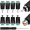KUOQIY 4 Paires RCA Connecteur Kit, RCA Fiche Mâle & Prise Femelle à AV Vis Bornier Connecteur, Audio Video Connecteur Adaptateur, pour CCTV Sécurité Caméra Système
