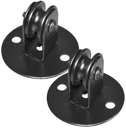 DECOMELODY 2 Stück Deckenrolle Aus Eisen Mit Montagezubehör Flaschenzug Riemenscheibe Für Hängelampen Und Kronleuchter Universell Für Esszimmer Schlafzimmer Und Küche