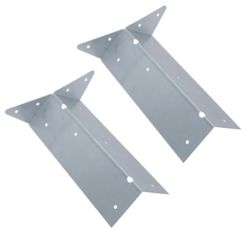 Arris Rail Bracket Fence Post Support Galvanised 225mm Panel Repair 2PK