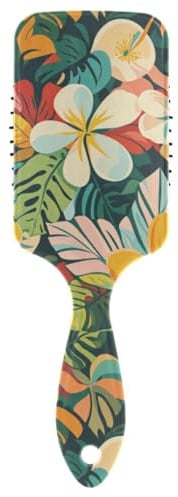 Bunte Sommerblumen, antistatische Haarmassage, Kopfmassagegerät für nasses Haar, mit ergonomischem Griff, Cepillos para cabello