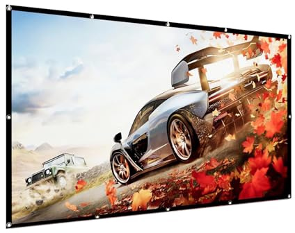 Pantalla de Proyector Portatil 60 a 200 Pulgadas, 4K 16:9 HD, Tela Proyector Plegable para Cine en Casa, Patio, Viajes(200inch(16:9))