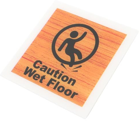 Hemobllo Panneau Sécurité Avertissement Sol Glissant Bois Acrylique Signalisation Pratique et Légère pour Restaurants Commerces et Industrie Installation Facile et Usage Polyvalent
