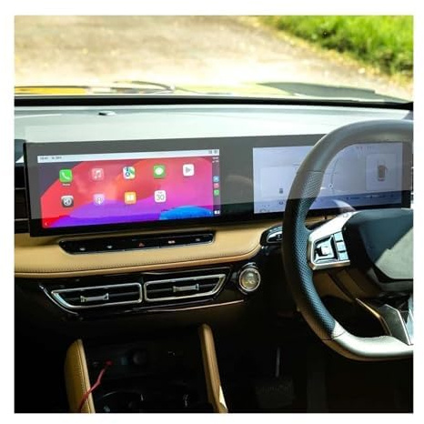 Für MG HS 2025 12.3 Inc Auto Navigation Schutzfolie GPS Displayschutzfolie Gehärtetes Glas Infotainment Navi Folie Anti-Kratz Zubehör