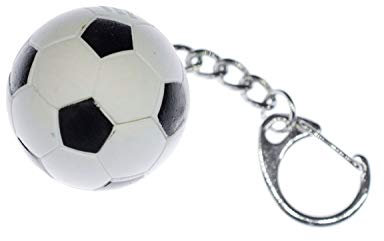 Miniblings balle trousseaux Ballon de football caoutchouc EM WM Sport - Bijoux mode main I I Pendentif trousseau de clés Porte-clef