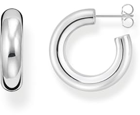 Thomas Sabo Damen Ohrringe Creolen Classic groß 925 Sterling Silber CR638-001-21