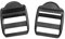 5/8 3/4 1 1-1/4 1-1/2 2 Plastic Black Ladder Lock Slider Adjustable Buckle for Backpack Straps Webbing Parts (Webbing Size:1(25mm) Black)
