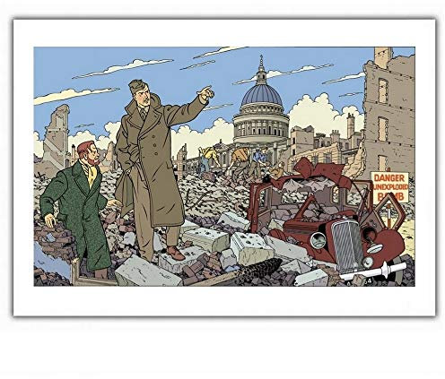 ZigZag Editions Poster Offset Blake and Mortimer, Ruined City (35,5x28cm)