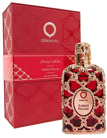 Orientica Amber Rouge 80ml Eau de Parfum | Luxuriöser arabischer Duft | Hochwertiges Oud- und Vanilleparfüm für Männer und Frauen | Langanhaltender, charakteristischer Duft für jeden Tag | Oud-Parfüm