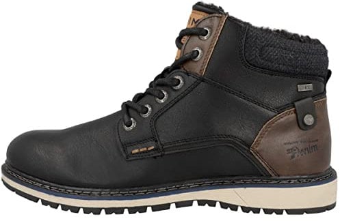 Tom Tailor Herren 4285302 Halblange Stiefel, Black, 44 EU
