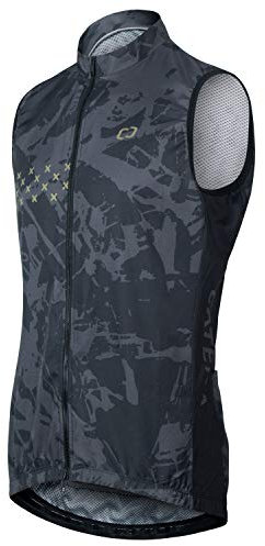 CATENA Gilet de cyclisme coupe-vent pour homme Gilet léger et respirant Veste de cyclisme sans manches pour l'équitation Course à pied Sports de plein air
