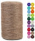 LEREATI Cuerda de Yute 2mm x 200m, Hilo de Yute Cuerda Yute Natural, Cordel Fina Cuerda Huerto, Hilo de Cañamo para Floristería Manualidades Jardín Envolver Regalos Decoración Navideña (Marrón)