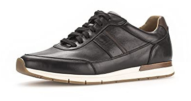 Pius Gabor Herren Schnürschuhe, Männer Halbschuhe,Wechselfußbett,Superflex Sohle,straßenschuhe,Strassenschuhe,Turnschuhe,Black,42.5 EU / 8.5 UK