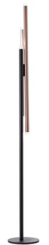 Brilliant Cembalo LED Standleuchte 1,48cm aluminium/schwarz/kaffee, Metall/Acryl, 3x LED integriert, 22 W, (Lichtstrom: 2100lm, Lichtfarbe: 3000K)