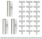 Bwintech 24 Pcs 50MM Satin Nickel Cabinet Pull Handles Kitchen T Bar Handles, Stainless Steel, Ideal for Cabinet, Drawer, Cupboard