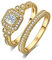 JewelryPalace Prinzessschliff Zirkonia Halo Promise Verlobung Ring Silber 925 Damen,Halb Eternity Jubiläum Hochzeitsring Vorsteckring Trauring Ehering Braut Set Ringe mit Stein Für Frauen Vergoldet 46