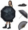JCBFUME Lolita - Sombrilla de encaje vintage para mujer, paraguas gótico para protección solar UV, decoración de boda, encaje negro, cosplay, verano