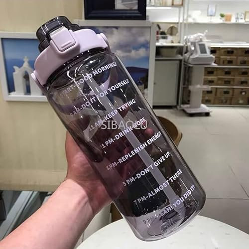 ZANHOG 2L Capaciteit Outdoor Sport Water Fles Hoge Temperatuur Plastic Water Cup Frosted Fitness Student Paar Cup insulated water bottles metal water bottle water (Color : H-2000ml)