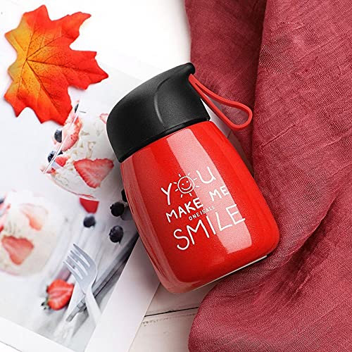 ZYMEN Bouteille Thermos en Acier Inoxydable, Jolies Bouteilles d'eau Thermique, Flacon sous Vide, Tasses ventrales Portables étanches 320ML pour Enfants Filles.(Couleur : D) Commemoration Day