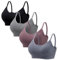 HBselect 4er BHS Damen ohne Bügel Nahtlose Bralettes T-Shirt BHS Bustier Top