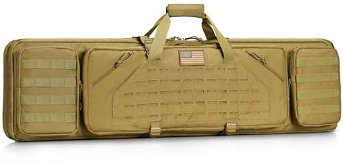 CVLIFE 42 Soft Rifle Case Double Rifle Bag Long Gun Bag Backpack Shooting
