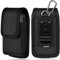 ykooe Flip Phone Pouch Holsters Belt Clip Compatible with Nokia 2660 2720 2760, Tokvia T201 T221 T288, F20 CF241 C10 Ttfone TT750 TT970 TT950 TT140 Ukuu F200 Uleway, (Black)