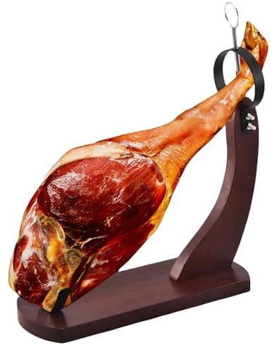 Wooden Ham Holder, Wood Ham Carving Stand with Non-Slip Pad, Ham Stand Carving, Stable Ham Stand Carving Ham, Folding Ham Stand, Stable Kitchen Stand Ham Holder for Carving Ham in Kitchen