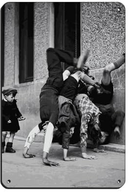 AMATWI Robert Doisneau Poster 27 Blechschild, Vintage, Metall, Pub, Club, Café, Bar, Zuhause, Wandkunst, Dekoration, Poster, Retro, 20 x 30 cm