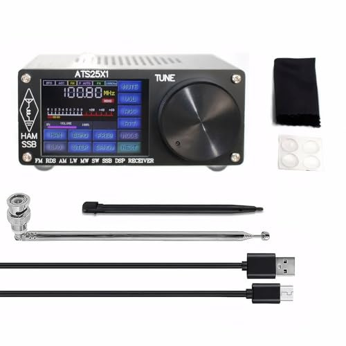 Allayu Vollband Radioempfänger mit 4 Zoll Bildschirm und Type C Schnittstelle Upgrade ABS FM RDS APP Netzwerk WiFi Vollbandradio