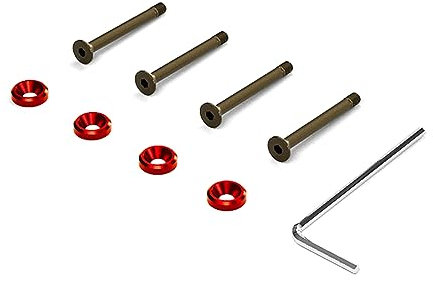JSGHGDF Red Gasket Included CPU Fan Screws Computer Chassis Fan Long Screw Easy Installation Colorful Anodized 32CM
