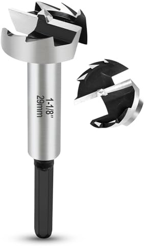 NICAVKIT Professioneller Forstnerbohrer 29mm für Holz, Holzbohrer Bit mit Sechskantschaft, Topfbohrer Kunstbohrer