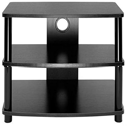LYXWGRZD 3/4-stufiger Audio Rack HiFi Regal, Phonoschrank mit Kabelmanagement, offener HiFi Rack, Record Player Stand for PS4/Kabelbox-Player/Spielekonsole(60cm/23.6in)