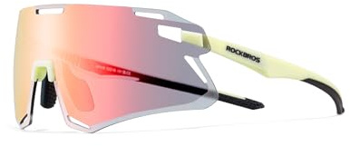 ROCKBROS Fahrradbrille TR90 Rahmen Photochromatisch Sportsonnenbrille Radbrille für Outdoor Sportarten Fahrrad MTB Biking Laufen Angeln Laufen Winddichte Sport Sonnenbrille Herren Damen