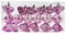 6 PCS 11CM Large Christmas Candy Ornaments Hanging Glitter Candy Cane Ornaments Christmas Tree Candy Peppermint Party Home Decorations, Pink