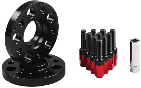 20mm 5x112mm 66,6mm Nabe Centric Bohrung Spurverbreiterungen M14x1,5 Konische Schrauben Für A-UDI A4 A5 A6 A7 A8 Q5 RS5 RS7 S4 S5 S6 SQ5 CAVINBDZ(Red Bolts)